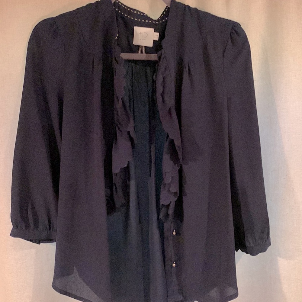 Navy, 3/4 sleeved top